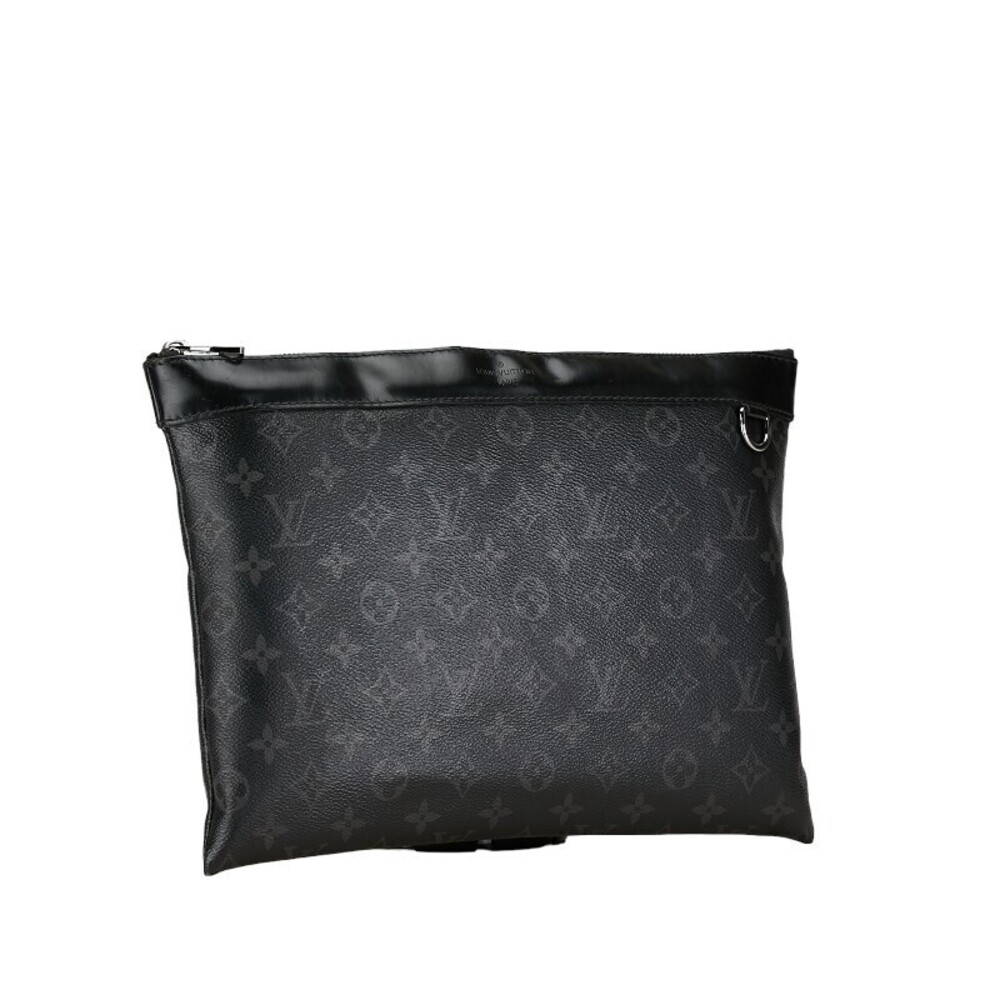 Louis Vuitton Clutch Eclipse Bag Pochette Black Black Discovery Monogram Black